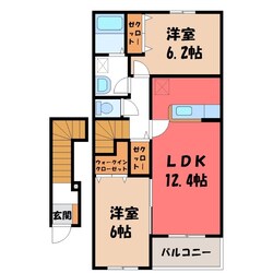 アザレア 弐番館の物件間取画像